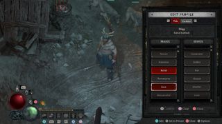 Diablo 4 selecting a title for character profile