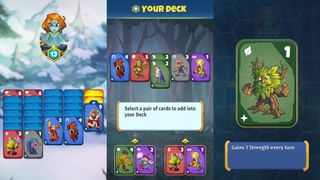 Screenshots showing Cards of Terra