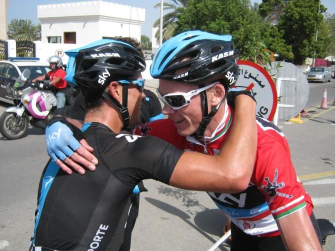 Richie Porte and Chris Froome after stage 5