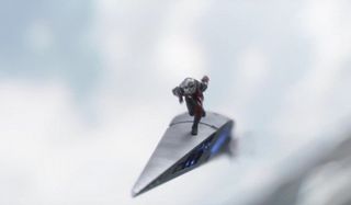 Ant-Man Riding Hawkeye’s Arrow