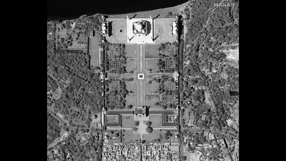 The Taj Mahal in Agra, India, on March 18, 2020.