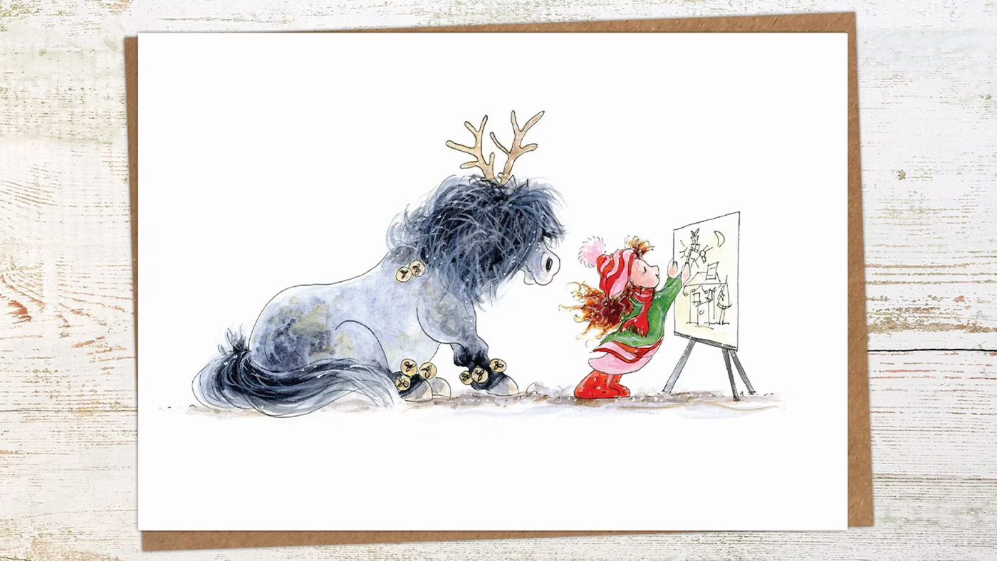 Pony Nut Gifts Santa&amp;rsquo;s Helper Christmas Card