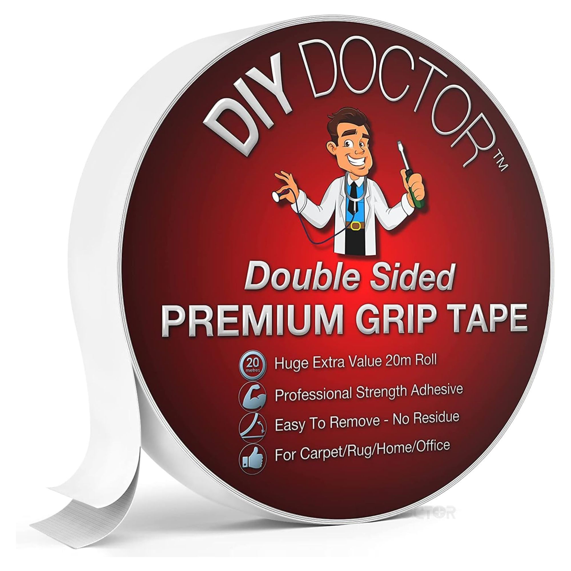 Double Sided Rug Carpet Adhesive Tape Heavy Duty Tape Rugs Mat Runner Pad 20m