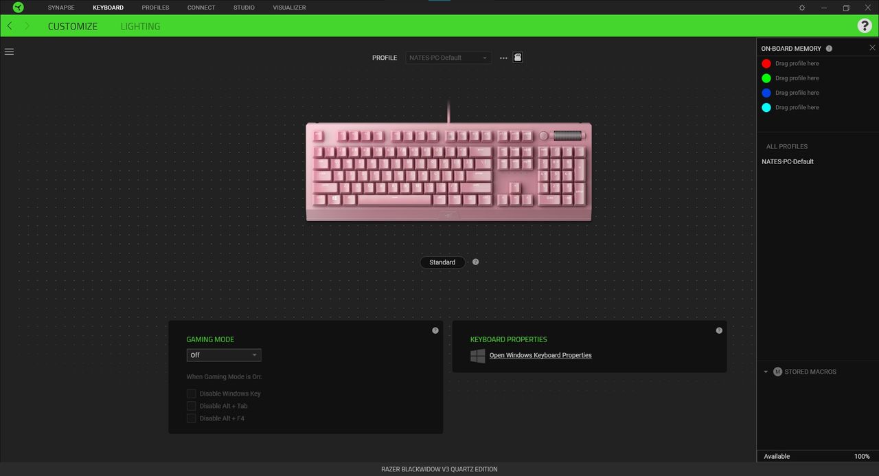 Razer BlackWidow V3 Quartz