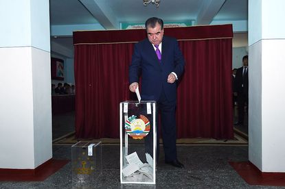 Tajikistan elects eternal president. 