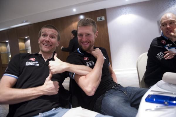 David Zabriskie and Ryder Hesjedal: the definition of team bonding