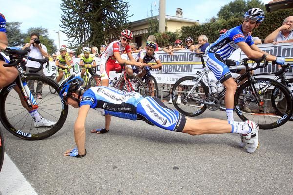 Charly Wegelius, facing retirement, gets a head start on developing a normal upper body
