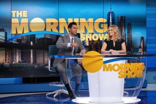 Hasan Minhaj and Reese Witherspoon in 'The Morning Show'.