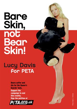The Office's Lucy bares almost all for bears