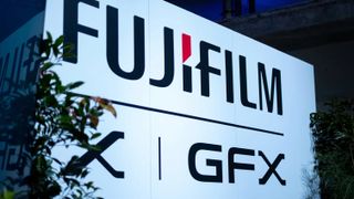 A Fujifilm GFX hoarding