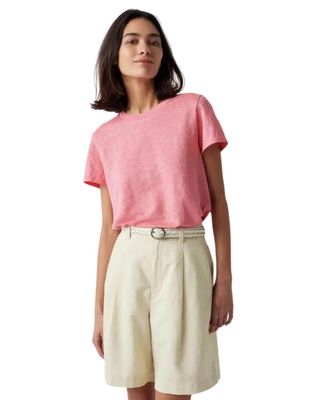 UNIQLO, Linen Blend Pleated Shorts