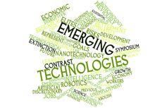 Emerging technologies word cloud