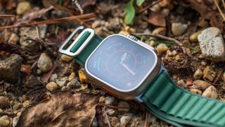 Apple Watch Ultra in gravel