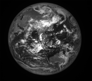 Earth, as seen from the Danuri spacecraft on its way to the moon