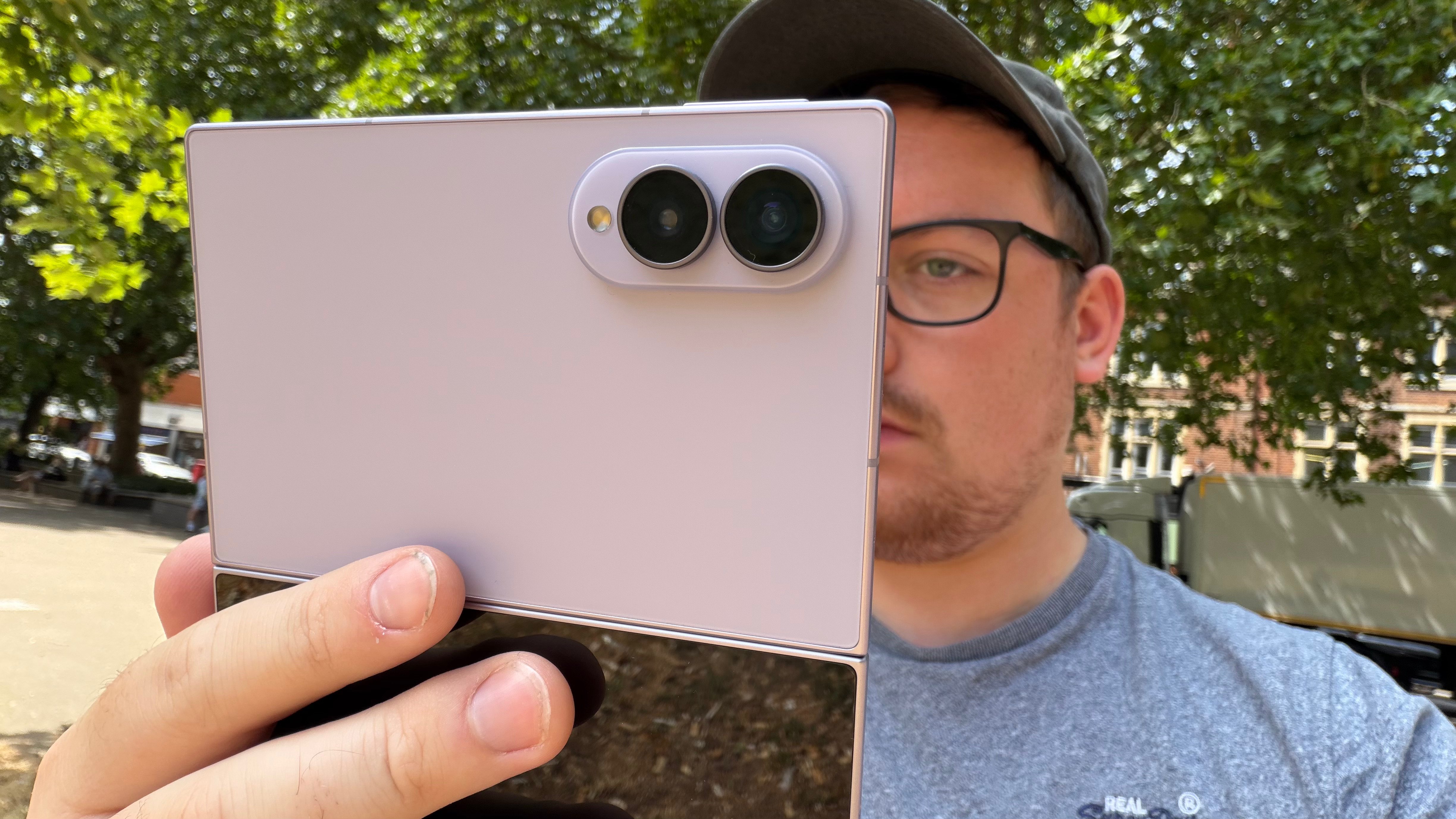 Samsung Galaxy Z Fold 8 open vertically
