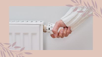  Woman turning on radiator to demonstrate 6 Dangerous viral heating hacks to avoid