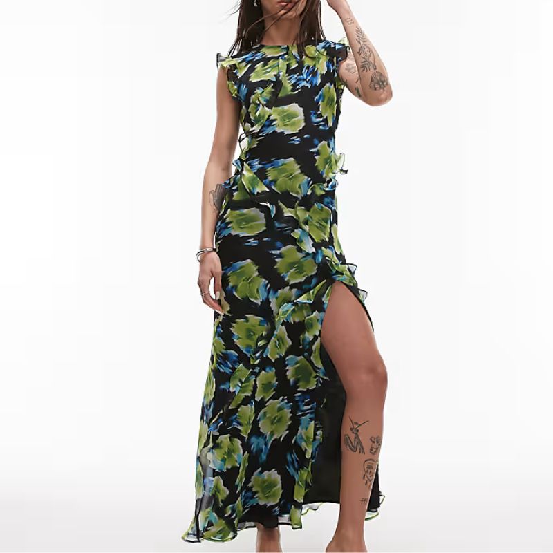 floral maxi dress