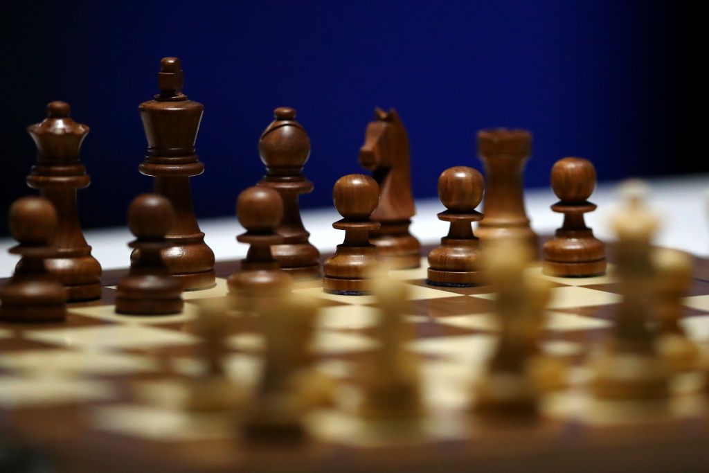 Chess board at the Tata Steel Chess Tournament