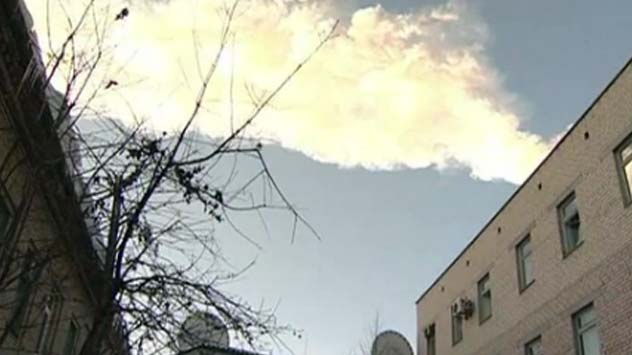 Russian Meteor Smoke Trail