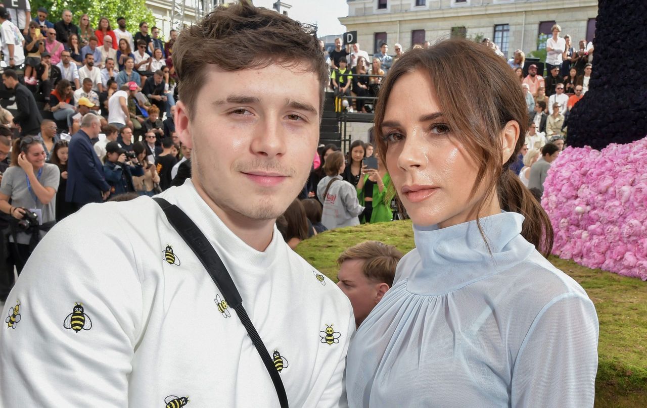 Brooklyn Beckham and Victoria Beckham