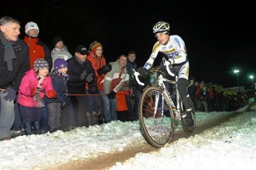 Zdenek Stybar (Telenet - Fidea) en route to a third place finish.