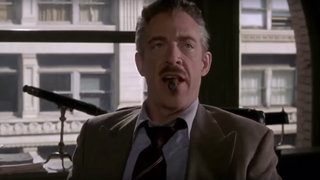 J.K. Simmons as J. Jonah Jameson in Spider-Man at Daily Bugle