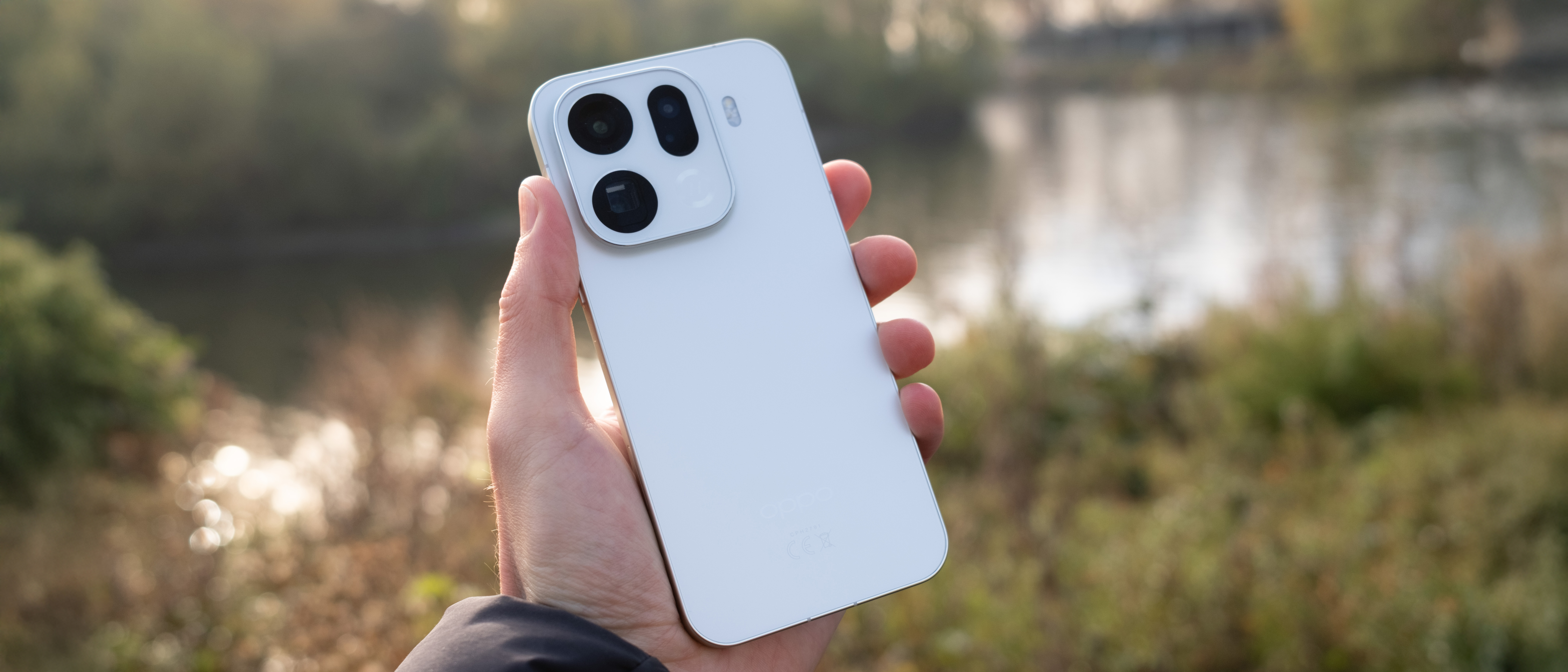 Oppo Find X9 Pro phone held in a hand