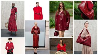 The red winter 2025 color trend at Bottega Veneta, Versace, Sportmax, Givenchy, Gucci, Louis Vuitton, Gucci, Bottega Veneta