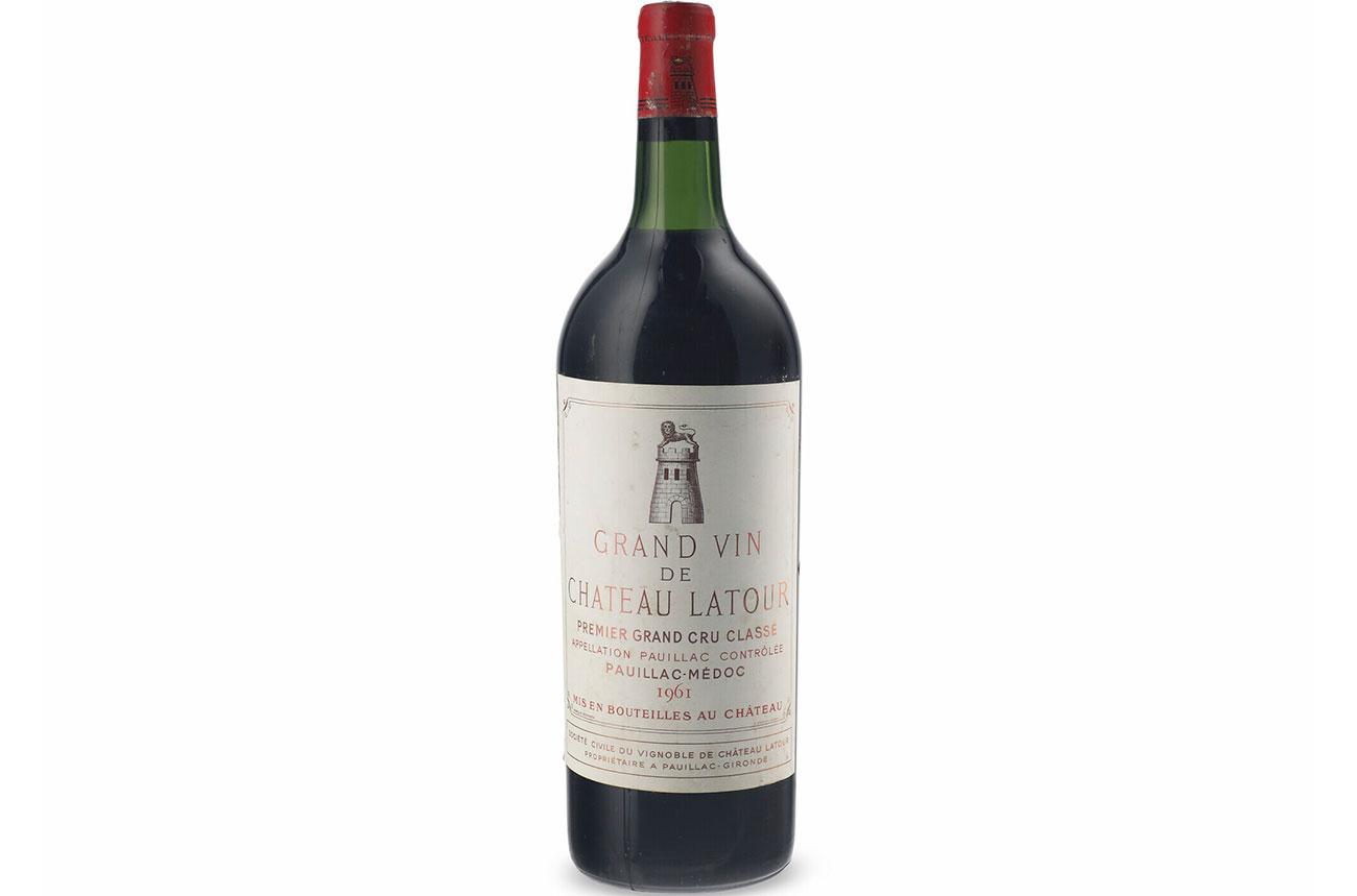 latour 1961 at Bill Koch Christie's auction