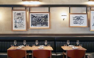 Dining area in the restaurant