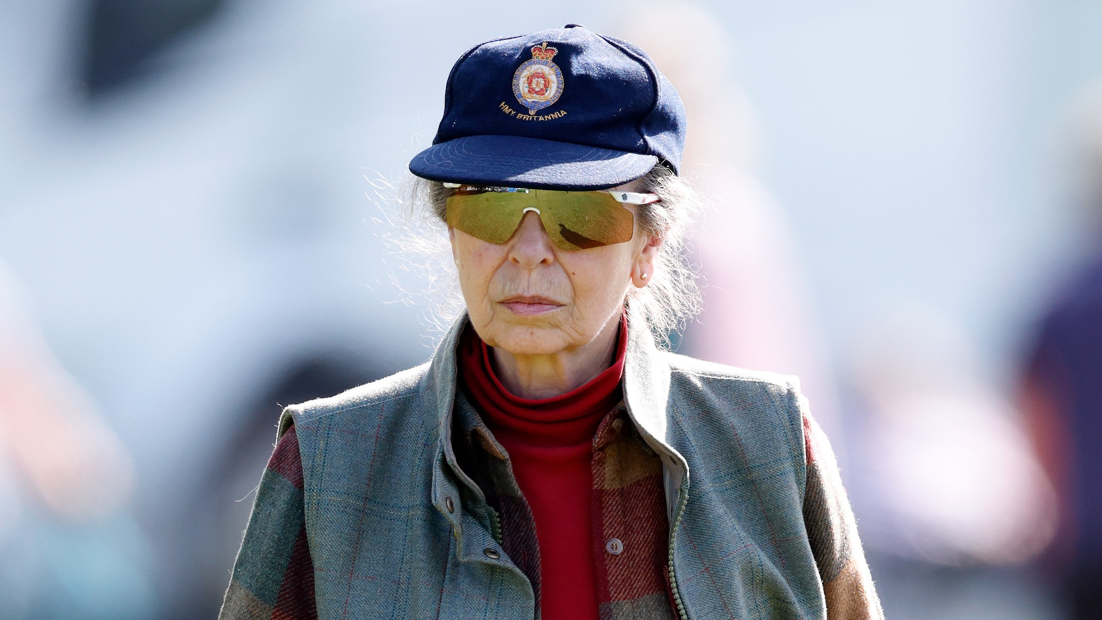 Princess Anne, Princess Royal attends the Cirencester Park Horse Trials on April 27, 2025