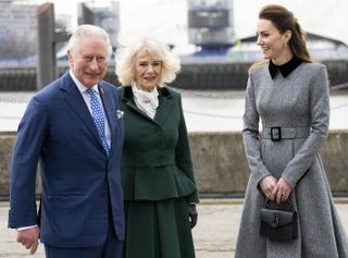 King Charles, Queen Camilla, and Kate Middleton