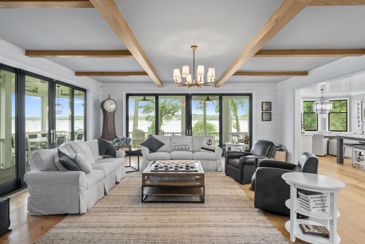 A home for sale on Lake Geneva in Wisconsin.