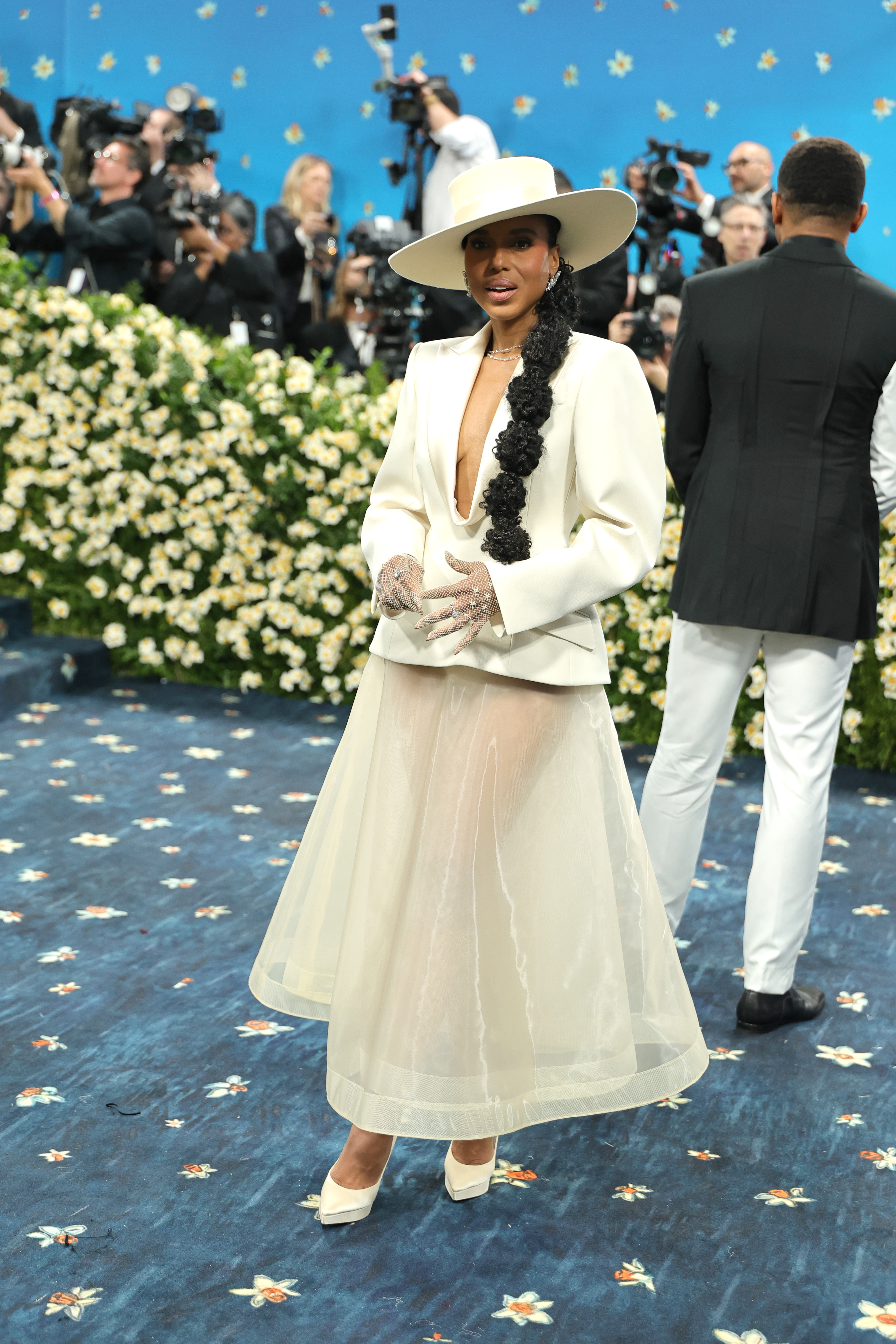 Kerry Washington attends the 2025 Met Gala Celebrating "Superfine: Tailoring Black Style" at Metropolitan Museum of Art on May 05, 2025 in New York City. (Photo by Dia Dipasupil/Getty Images)