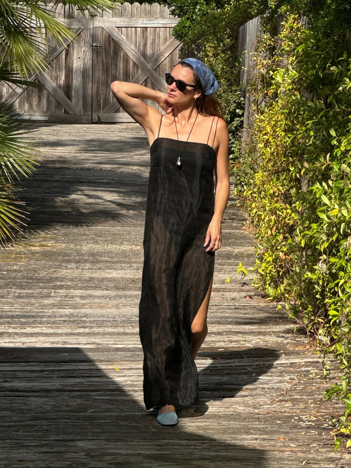 @annelauremais wearing french girl summer dress outfits