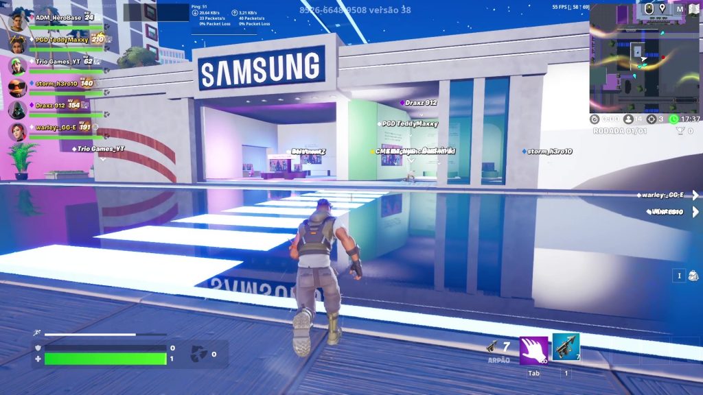 The Samsung Store in Fortnite.