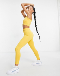 TALA Solasta medium support strappy sports bra in yellow | $51&nbsp;