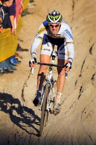 Zdenek Stybar (Telenet - Fidea) en route to victory in Zonhoven.