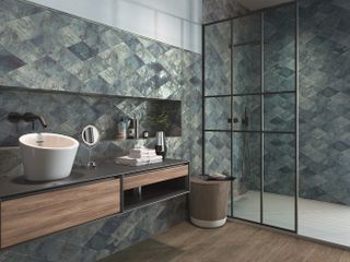 bathroom wall and floor tiles