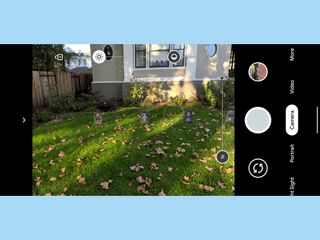 Those sliders at the top of the Pixel 4 XL's view finder let you adjust for brightness and shadows.