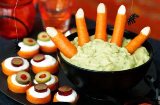 Why not try these chunky 'Frankenstein fingers' for a frightening Halloween feast