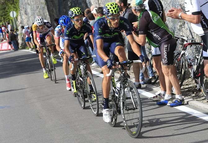 Eros Capecchi and Benat Intxausti (Movistar)