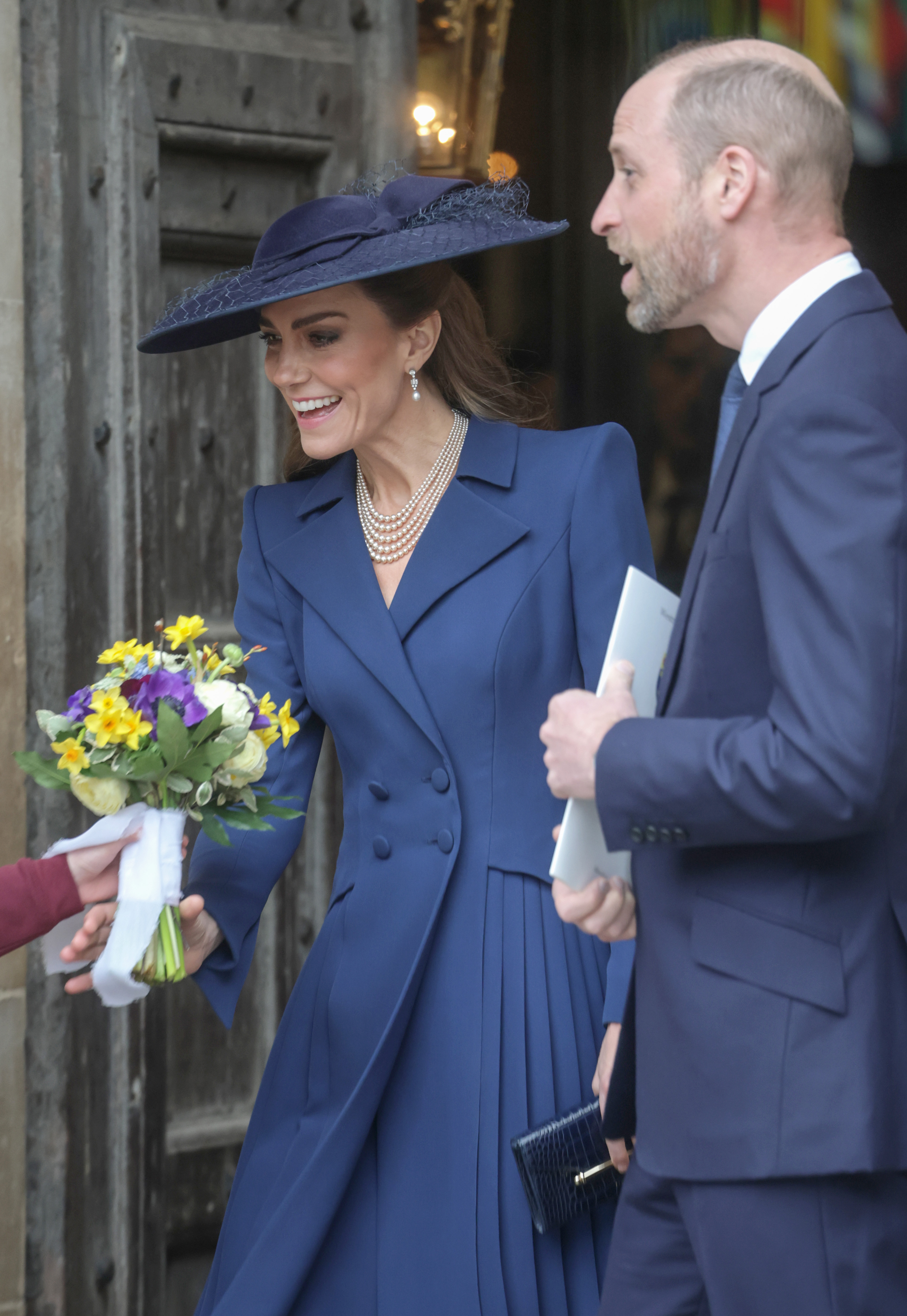 Kate Middleton and Prince William at the Commonwealth Day Service at Westminster Abbey on March 9, 2026 in London, England