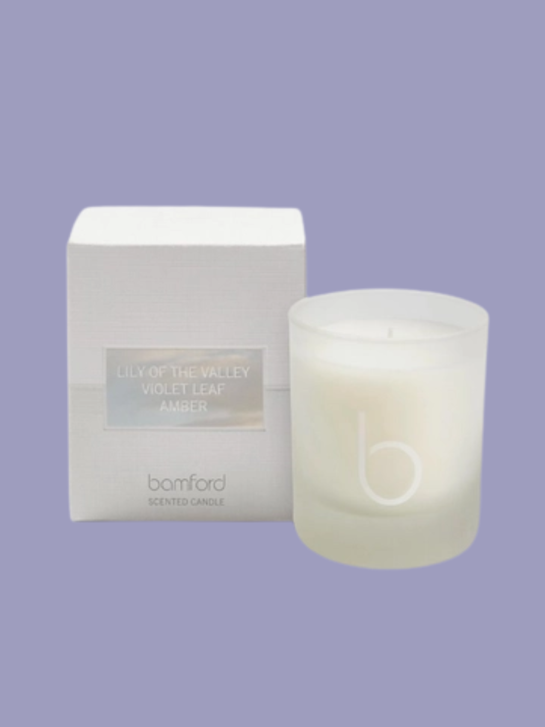 A lily of the valley scented candle from Bamford