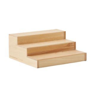 Wooden expandable spice shelf rack