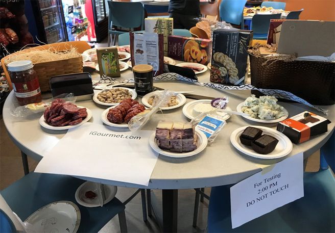 The basket from igourmet came with some of the highest rated cheeses of all the baskets we tested.