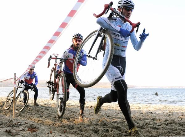 Adam Myerson (Cycle-Smart) leads the elite men's field.