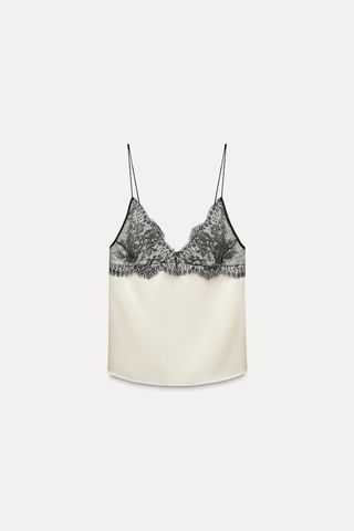 Lace Lingerie Style Top Zw Collection