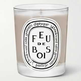 white scented pot candle