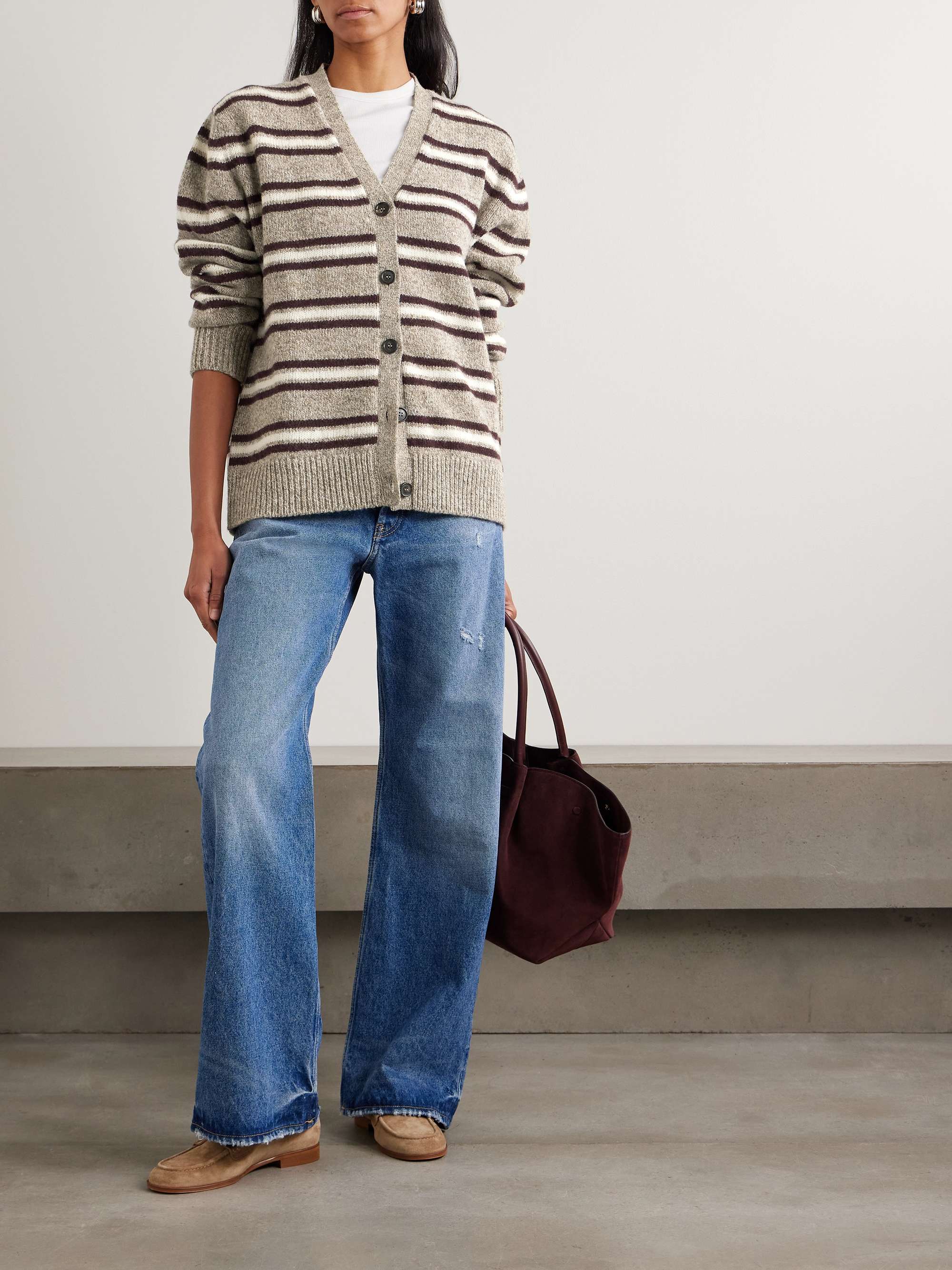 Striped Wool Cardigan